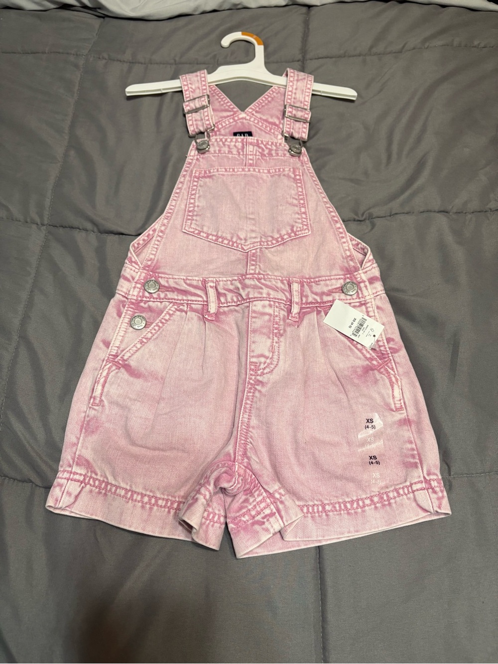 GAP Pink Denim Short Overalls
